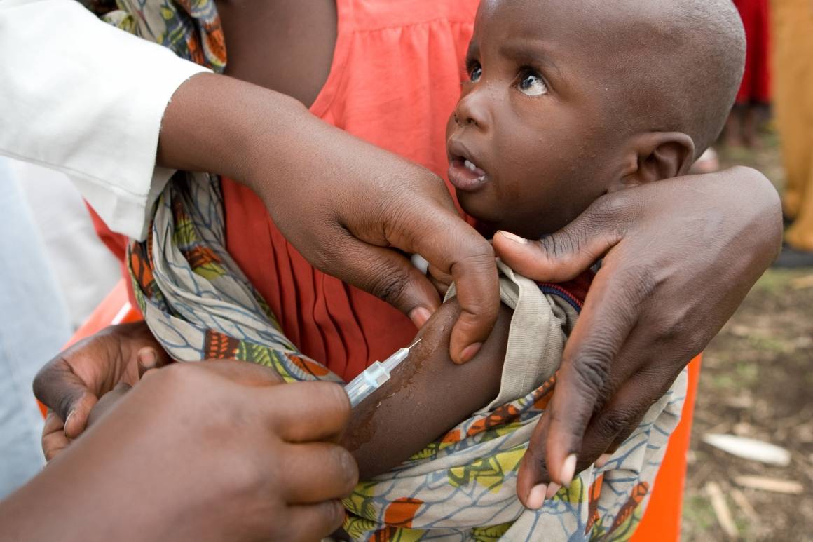 Vaksinering av barn i DR Kongo