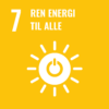 Grafikk for bærekraftsmål 7, Ren energi til alle