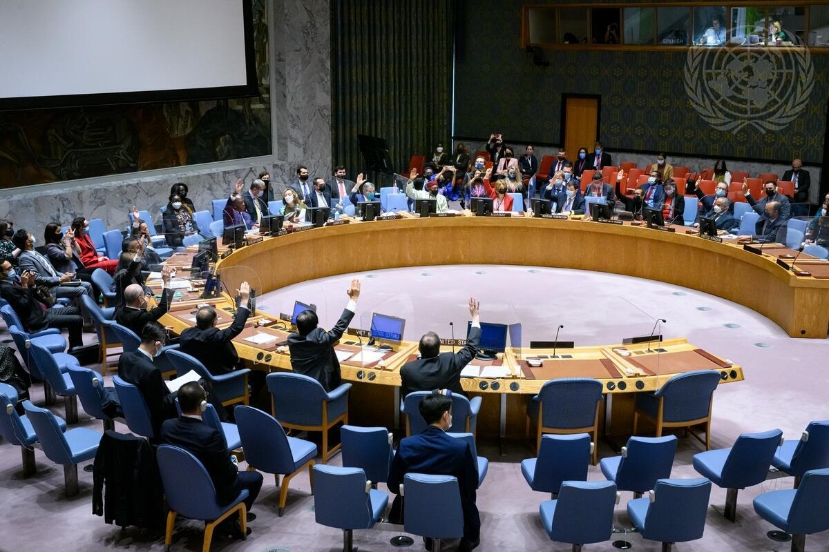 Sikkerhetsrådet vedtar en resolusjon