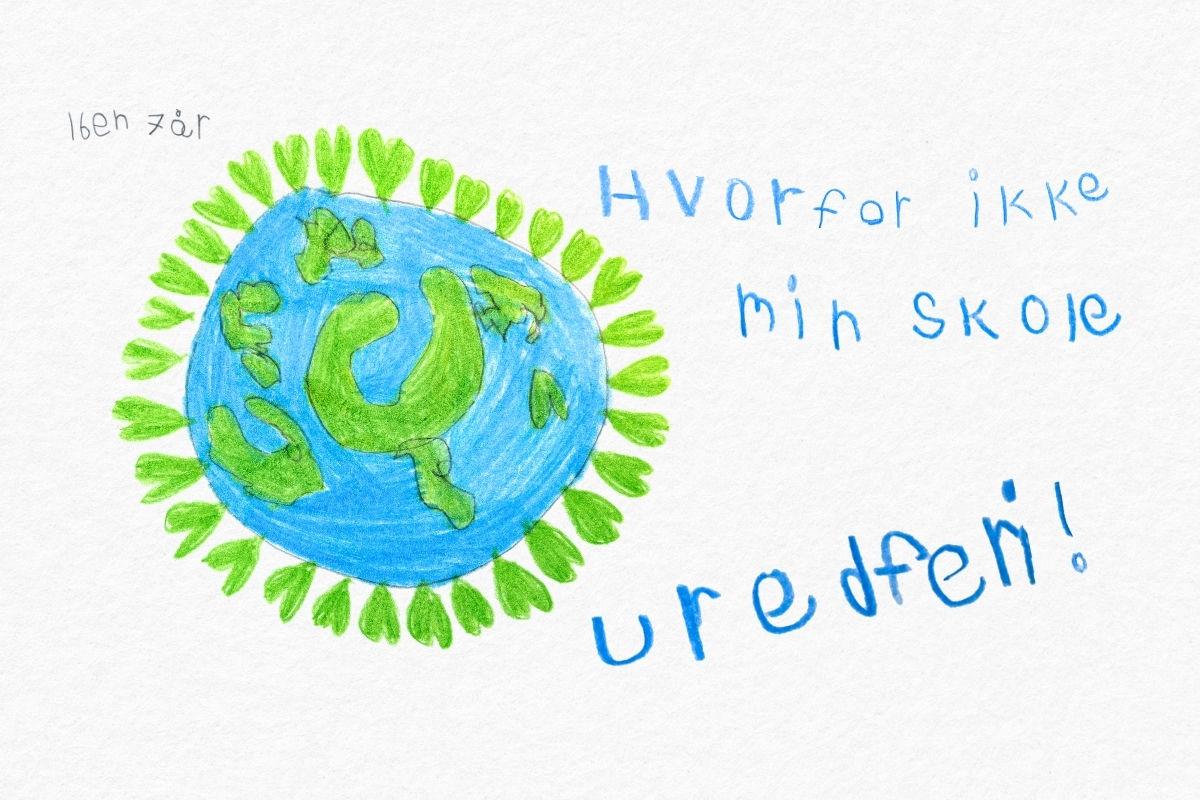 Tegning laget av barn
