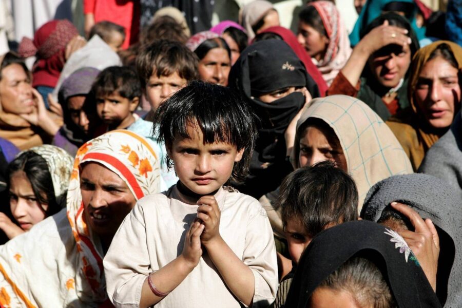 Barn i Kashmir.