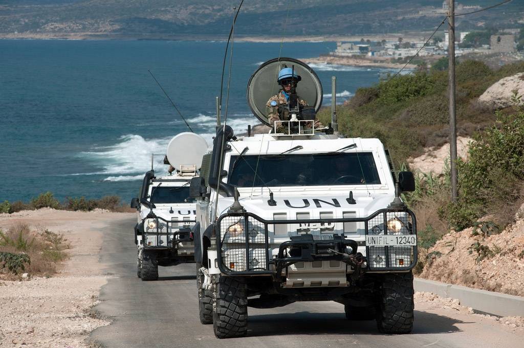 FN-styrkan UNIFIL patrullerar i Libanon Foto: UNIFIL/Pasqual Gorriz