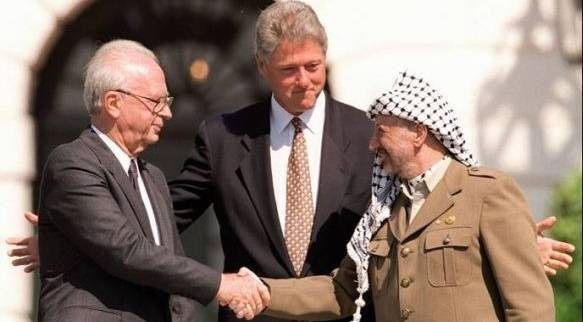 Rabin, Clinton og Arafat