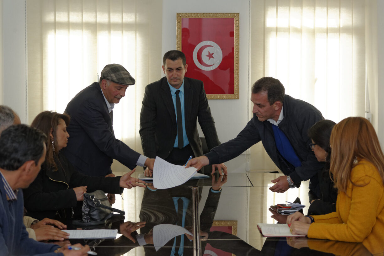 Kollektive forhandlinger i metallindustrien i Tunisia, 2016.  Foto: Marcel Crozet/ILO. Flickr, CC BY-NC-ND 2.0