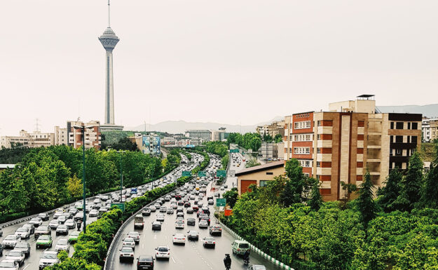 Hakim Expressway, Teheran, Iran.