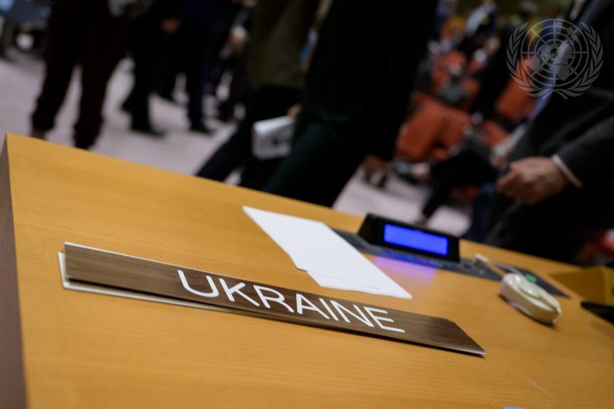 FNs sikkerhetsråd holdt et historisk møte om opprettholdelse av fred og sikkerhet i Ukraina 22. september. Foto: UN Photo/Manuel Elías