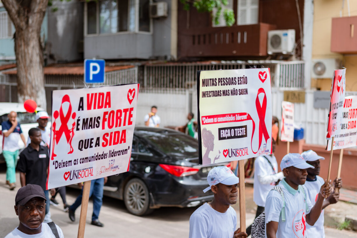 Verdens aidsdag arrangement i Luanda, Angola. Foto: ONUSIDA Angola @MelloSilva