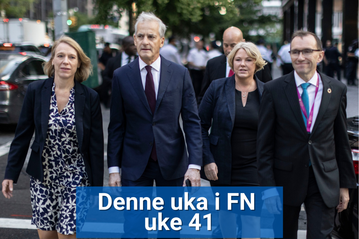 Bare noen dager etter høynivåuken til FNs generalforsamling (UNGA), der Norge stilte med kanskje den sterkeste delegasjonen noensinne, foreslår regjeringen alvorlige kutt til FN-systemet. Foto: UN Mission of Norway/Pontus Höök.