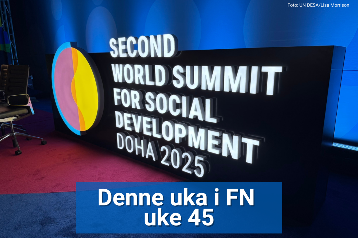 Denne uken samles alle verdens land i Doha, Qatar for å sikre fremdrift innen sosial utvikling. FN-sambandet er til stede og forklarer hvorfor du bør bry deg. Foto: UN DESA/Lisa Morrison