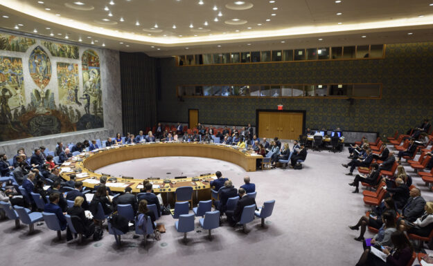 Medlemsland vil igjen møtes fysisk i Sikkerhetsrådet i oktober. Foto: UN Photo/Loey Felipe