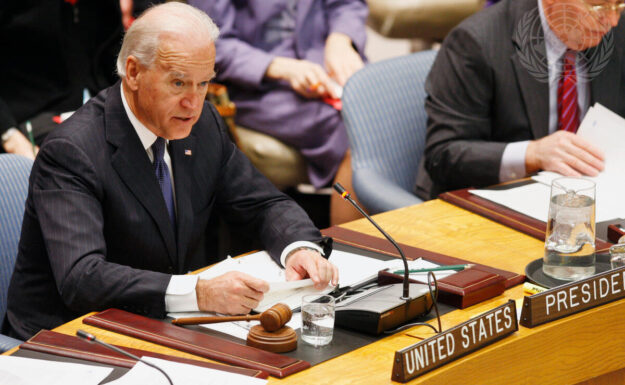Joe Biden i FNs sikkerhetsråd i 2010. Foto: UN Photo/Paulo Filgueiras