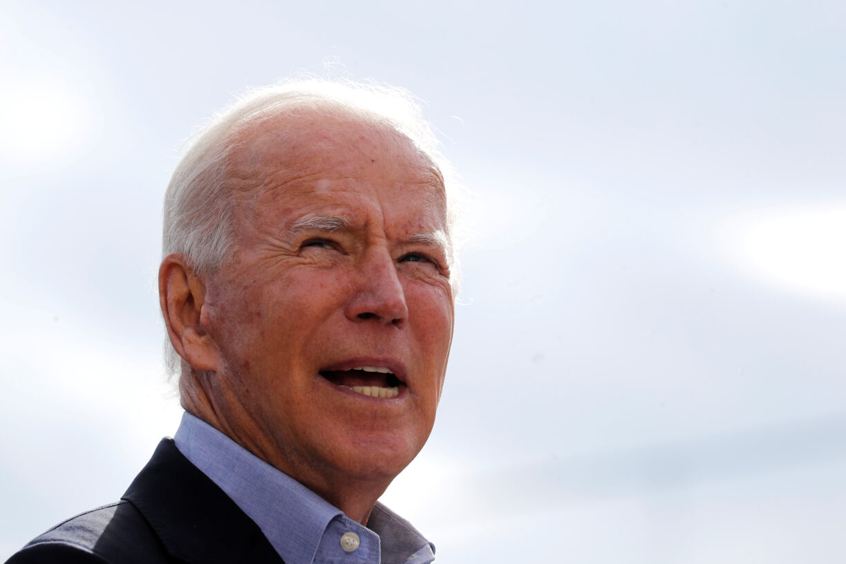 Joe Biden på et kampanjearrangement i Ohio. Foto: Mike Segar/Reuters/NTB