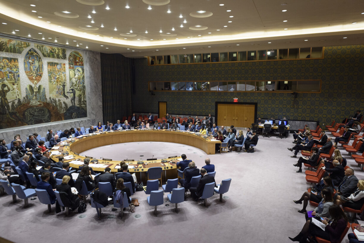 Medlemsland vil igjen møtes fysisk i Sikkerhetsrådet i oktober. Foto: UN Photo/Loey Felipe
