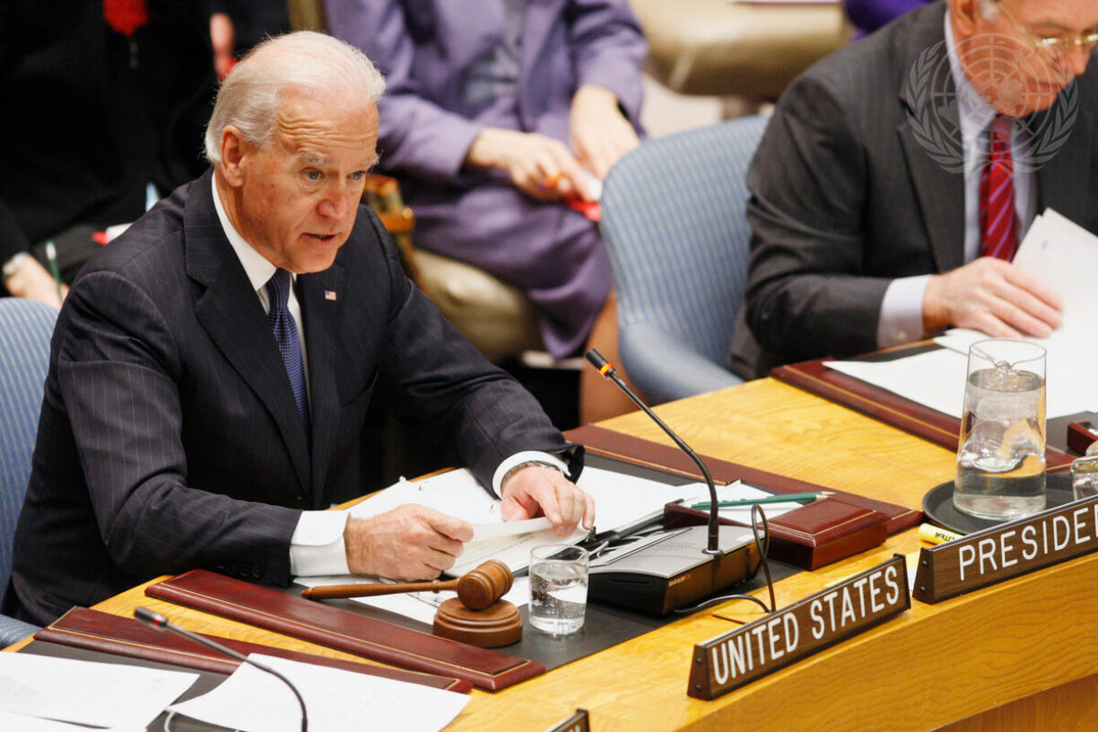 Joe Biden i FNs sikkerhetsråd i 2010. Foto: UN Photo/Paulo Filgueiras