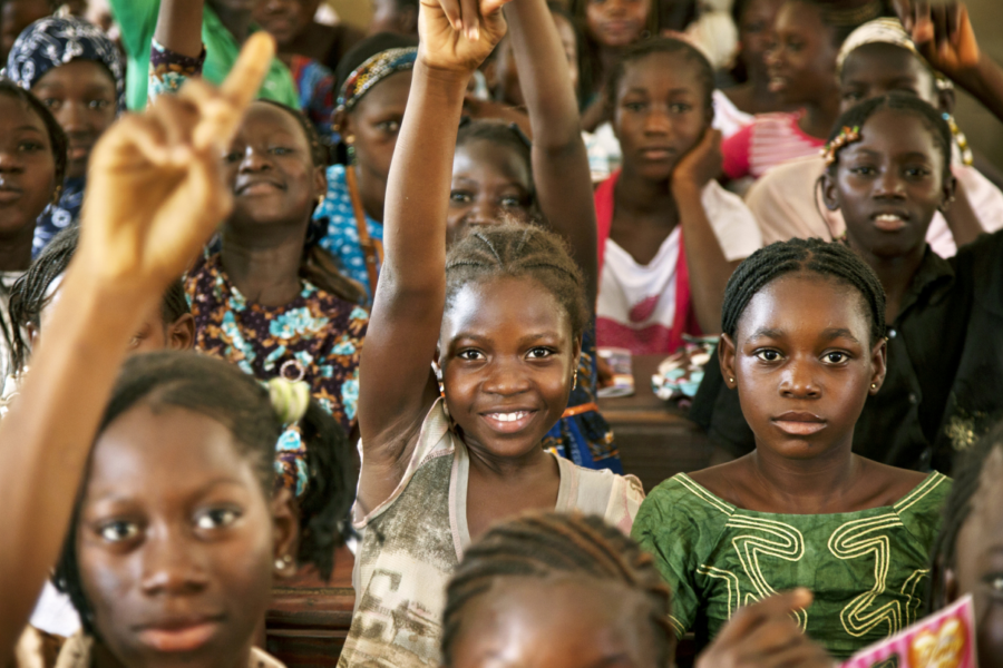 Elever på en skole i Bamako, Mali.