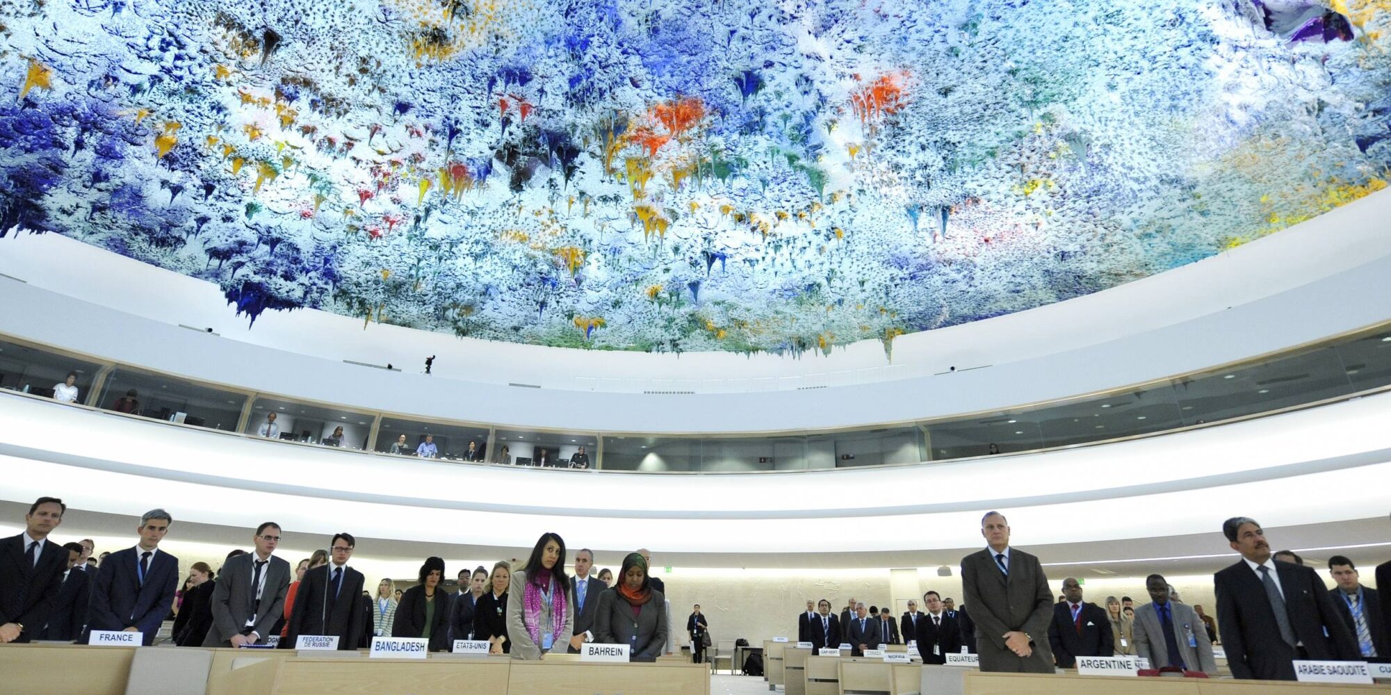 Menneskerettighetsrådssalen i Geneve.