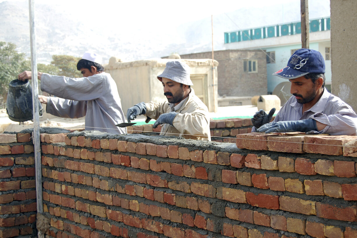 Bygningsarbeidere i Kabul. Foto: UN Photo/Jawad Jalali