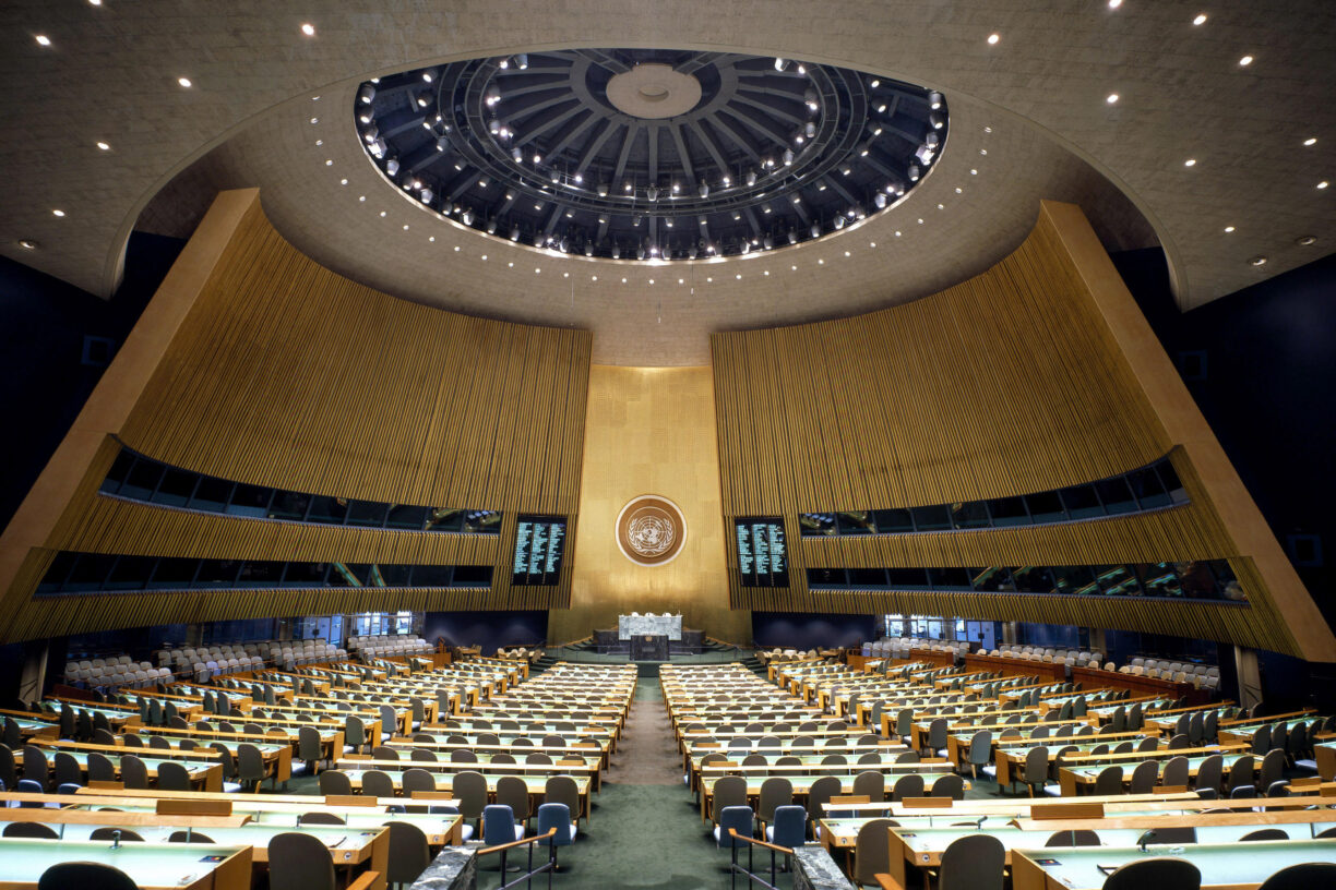 Tirsdag 14. september åpner FNs 76. generalforsamling. Generaldebatten foregår fra 21. til 27. september. Foto: UNPhoto/Milton Grant
