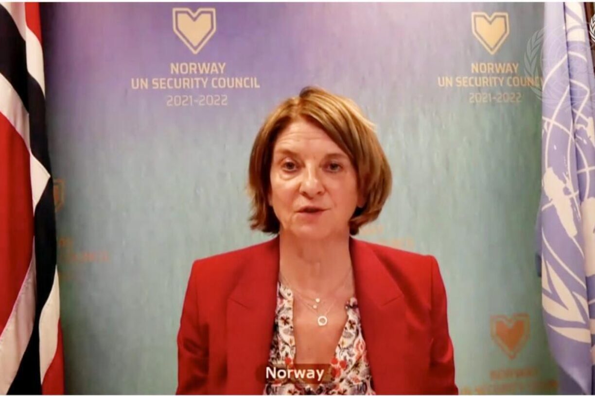 Norges FN-ambassadør Mona Juul representerer Norge i Sikkerhetsrådet. Siden vi ble medlem for drøyt tre måneder siden har Norge deltatt i 94 møter og holdt over 50 innlegg. Foto: UN Photo/Evan Schneider